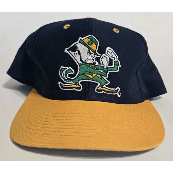 Vintage Logo 7 Notre Dame Fighting Irish Snapback Hat NCAA Adult 90s - Picture 1 of 5